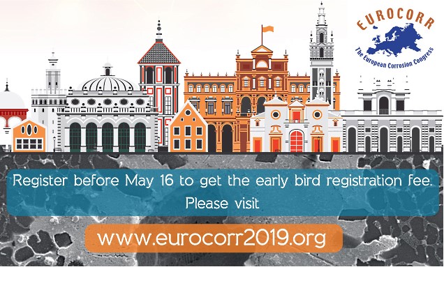 Eurocorr 2019-rejestracja do 16 maja